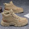 2024 Mens Boots Casual Shoes Men Winter Leather Designer Luxury  Ankle Boots Platform Work Safety Shoes Man Sneaker Botas