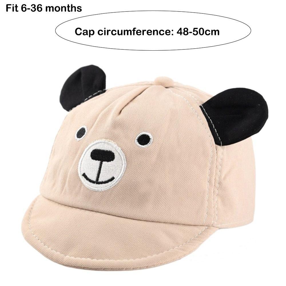 Multiple Colors Baby Baseball Cap Cute Bear Baby Sun Cap Boys Girls Caps Peaked Hats Spring Summer