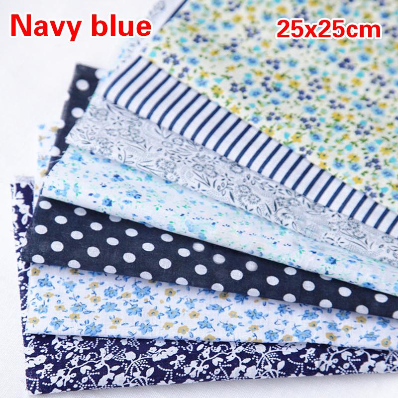 9 цветов ручная работа лоскутное хлопчатобумажная ткань скрапбук набор пэчворк поделки шитье (Размер:25x25cm)
