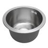 Kitchen Sink Undermount 304 Stainless Steel Single Bowl Mini Round Sink with Strainer 28cm Outer