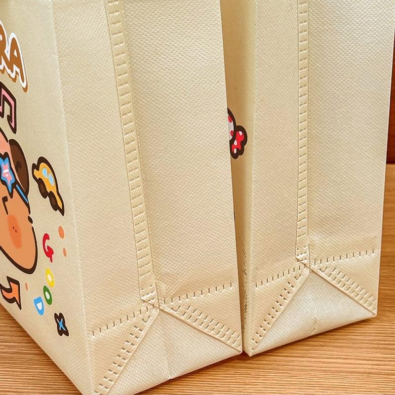 10X Kapibala  Handbag - Cute Cartoon Dolphin Design Non-Woven Eco-Friendly Gift Packaging Bag for Birthday Companions