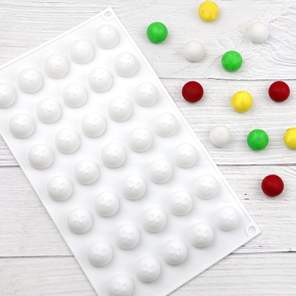 Ball Shape Round Silicone Molds 35 Holes Jelly Chocolate Mold Mini Mousse Cake Mold Kitchen Use