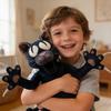 Плюшевая игрушка Кот Ужасов Леса 99 Ночей Мягкая Набивная Животное с Выразительными Белыми Глазами и Острыми Когтями Коллекционная Жуткая Милая Декорация для Фанатов И Ужасов
