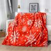 Snowflake Christmas Soft Film Plush Sofa Bed Throwing Cartoon  Blankets Modern Flannel Blanket Cover Gedruckt Bettdecke Geschenk