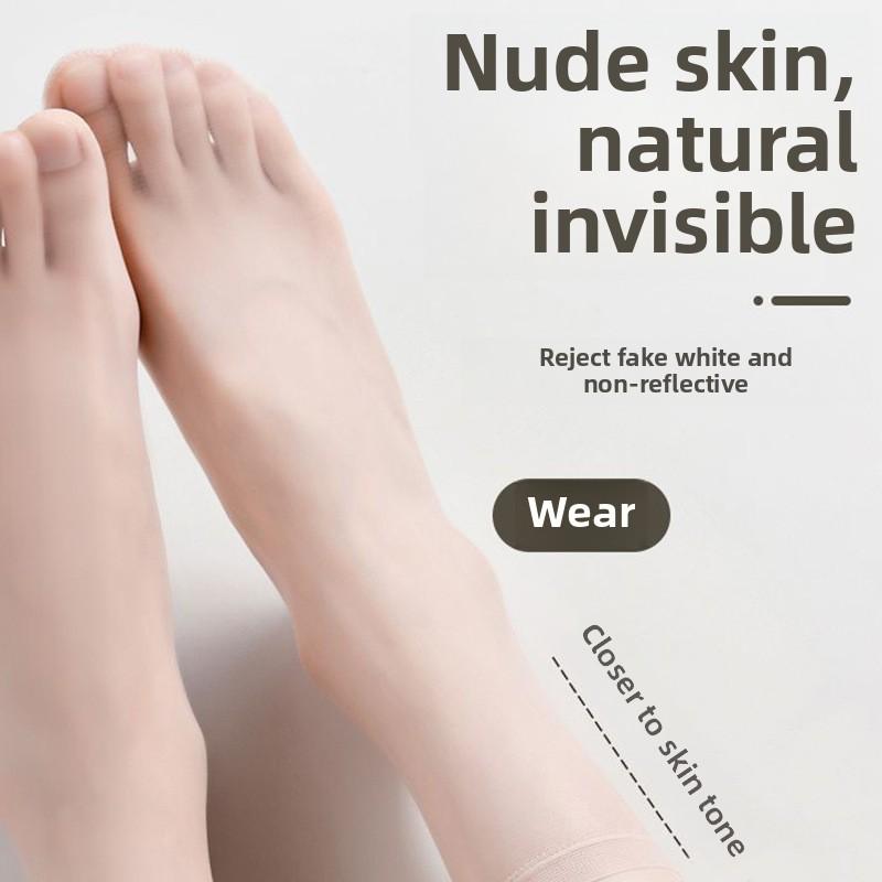 10 Pairs of Women's Summer Thin Non Slip Foot Massage Crystal Socks