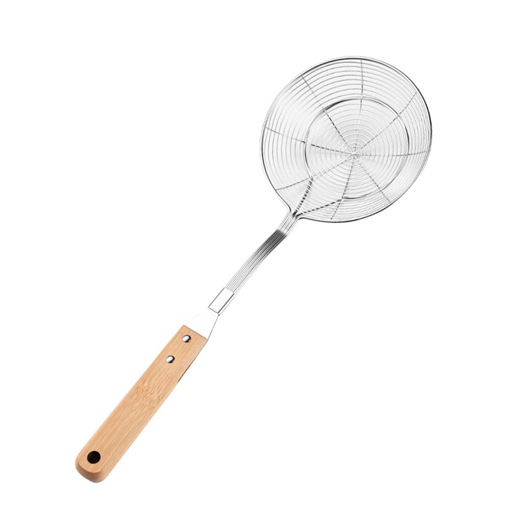 Нержавеющая сталь Spiders сито шумовка термостойкая ложка с деревянной ручкой для жарки и приготовления пищи кухонные принадлежности