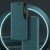 Blue Eco Leather Flip Case with Stand Function for iPhone 13 Pro Max