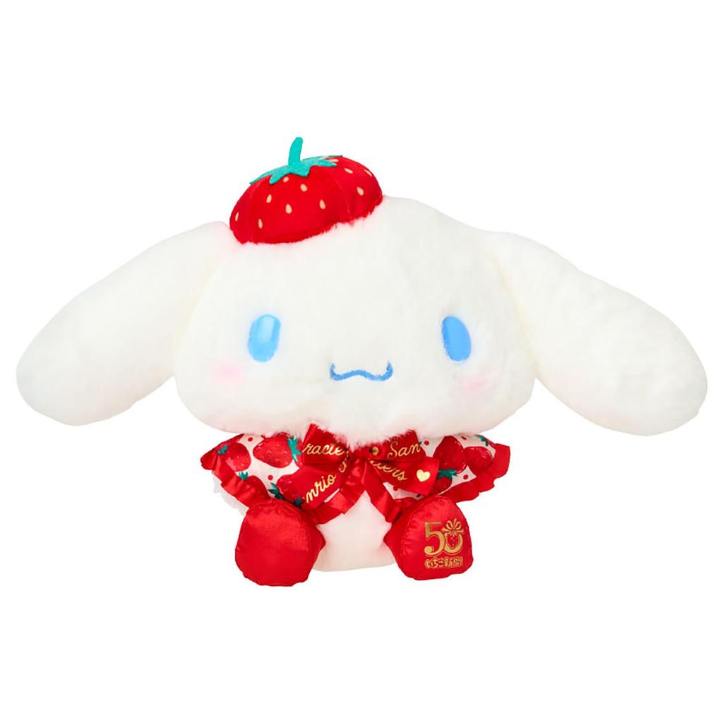 Sanrio Plush Toy Shimbun 50th Cinnamoroll Ages Toy 838951 (Ichigo Anniversary) Polyester/Nylon 3+