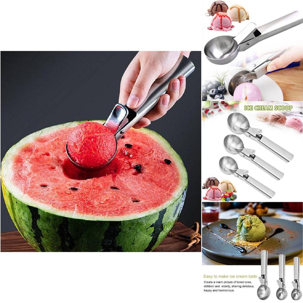 Премиальная ложка для мороженого из нержавеющей стали с удобной ручкой и стильным дизайном для легкого сервирования