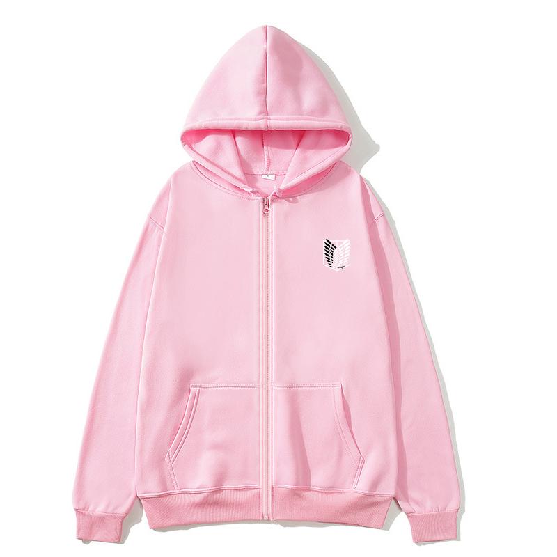Japan Anime Attack On Titan Women Zip Hoodies Autumn Casual Pullover Sweats Zip Hoodie Fashion Sweatshirts Zip Sweatshirt Clothes