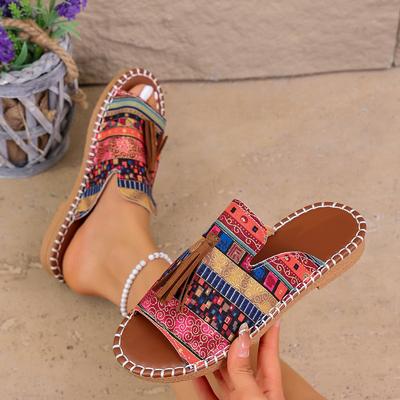 Женские тапочки Пляжные Удобные Сандалии Летняя Новая Уличная Обувь Открытый Носок Плоские Тапочки Легкие Повседневные Шлепанцы Женские