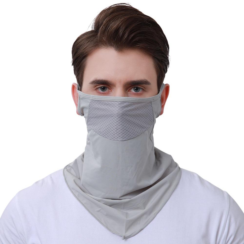 Ice Silk Summer Mask Sun Protection Neck Gaiter Scarf Breathable Cycling Balaclava Hiking