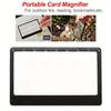 3X Magnifier Sheet with Scale Ultra-thin Reading Glass Fresnel Lens PVC Transparent Credit Card Size Book Page Magnification