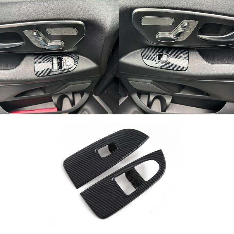 LHD Для Mercedes Benz Vito /V-класс 2024 2025 Интерьер Руль Ручка двери Переключатель окна Держатель для стакана Декоративная накладка
