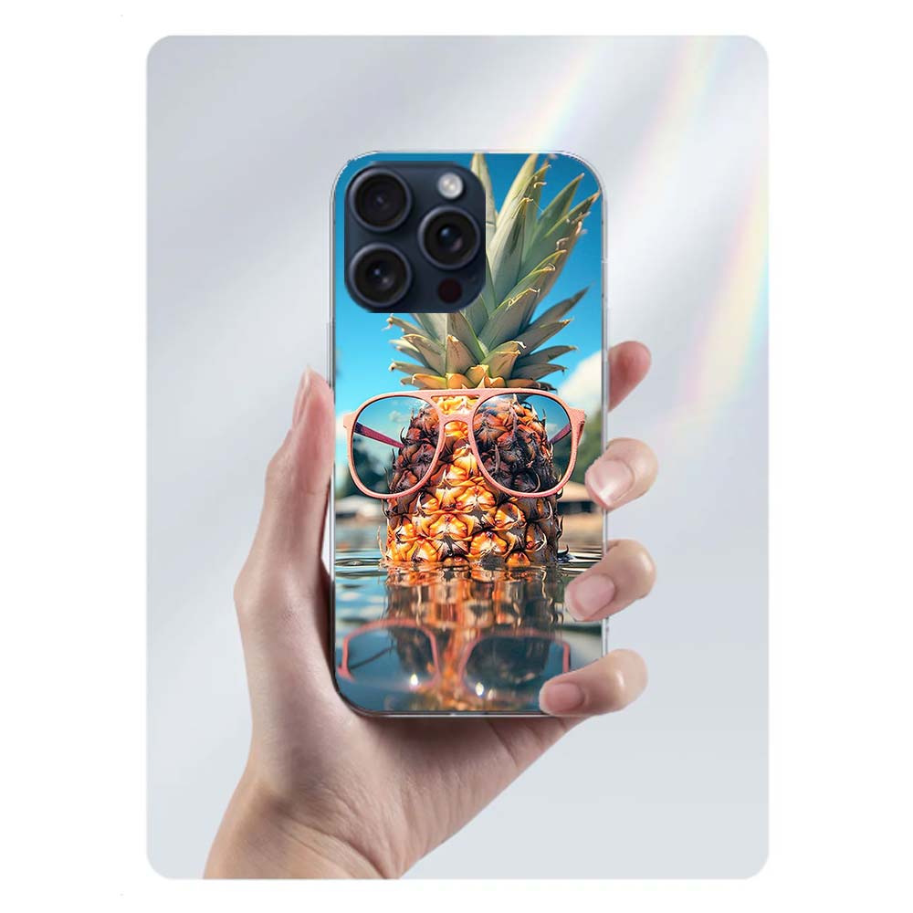 Harvest Pineapple Clear Phone Case For Iphone 17 Air 16 Pro Max 15 Pro 14 Plus 17E 16E 11 13 12 Mini Cover Cases Fundas Cell TPU