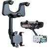 Multifunctional Rearview Mirror Car Phone Holder, 360-degree Rotating Car Phone Holder, Navig[503]
