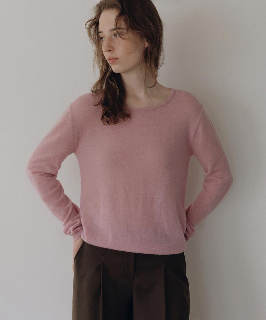 ANDNEEDS Roco Alpaca Round Knit (Pink)