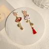 Temperament Animal Tassel Pendent Chinese Women Stud Earrings Drop Earrings Korean Dangle Earrings