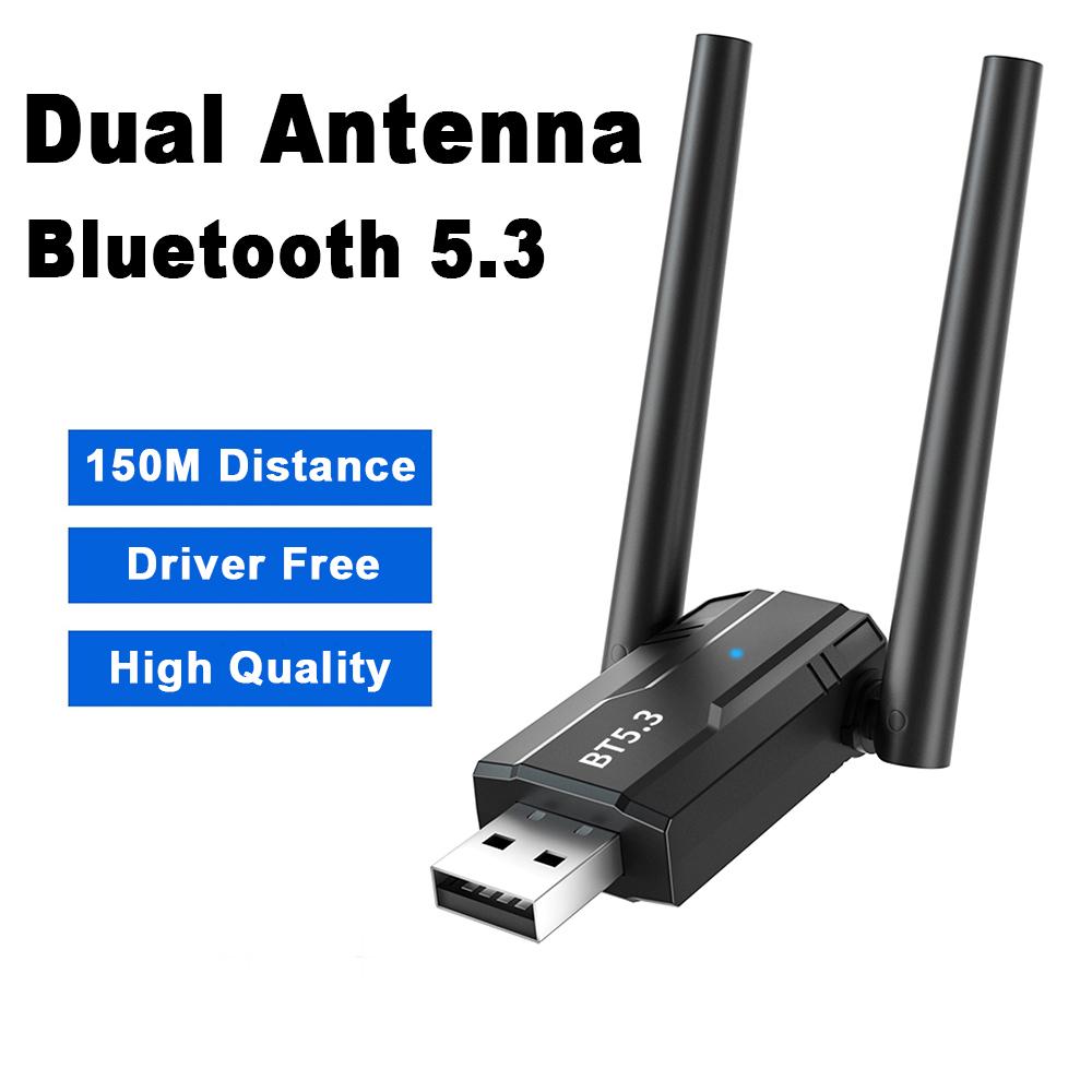 150 м USB Bluetooth 5,3 адаптер Dongle музыкальный аудио приемник передатчик для динамика ПК беспроводная мышь клавиатура