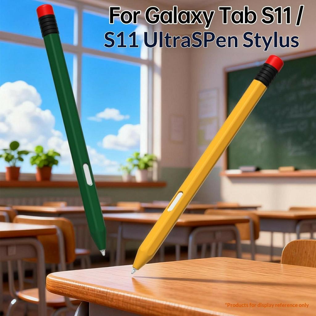 For Samsung Galaxy Tab S11 / S11 Ultra S Pen Silicone Case Pencil Style Stylus Protective Sleeve