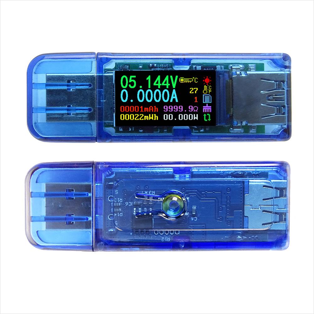 AT35 USB Tester Voltage Current Multimeter Charger Power Bank Capacity Tester AT34 Tester Voltmeter Ammeter USB Charger Tester
