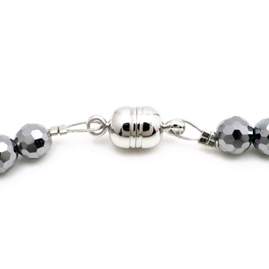 Terahertz Ore Mirror Easy To Magnetic Length Approximately 60cm [GOLD STONE] Necklace, Cut, 4mm, Light, Sparkling, Wear, Type,