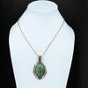 Tree Of Life Chrysoprase Pendant Copper Wire Wrapped Jewelry Gemstone Jewelry Gift For Her Gift For Mom Chrysoprase Jewelry Designer Pendant