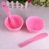 2 шт. силиконовая миска для смешивания грязи для лица с палочками для женщин, сделай сам, миска для размешивания глины для лица, профессиональный домашний салон красоты, набор инструментов для смешивания средств по уходу за кожей