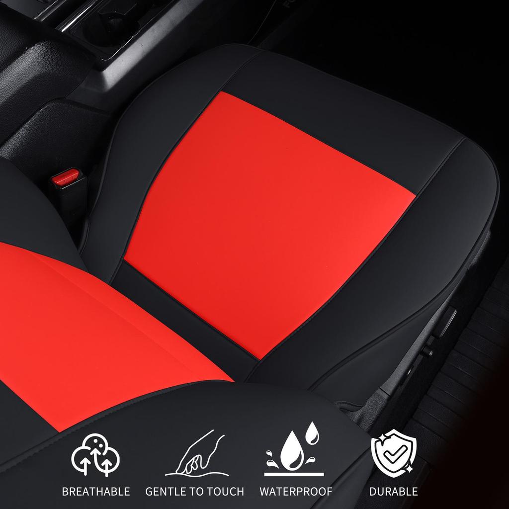 Ford Raptor F150 Leather All-Season Seat Cover, Fully Wrapped, Vehicle-Specific Cushion