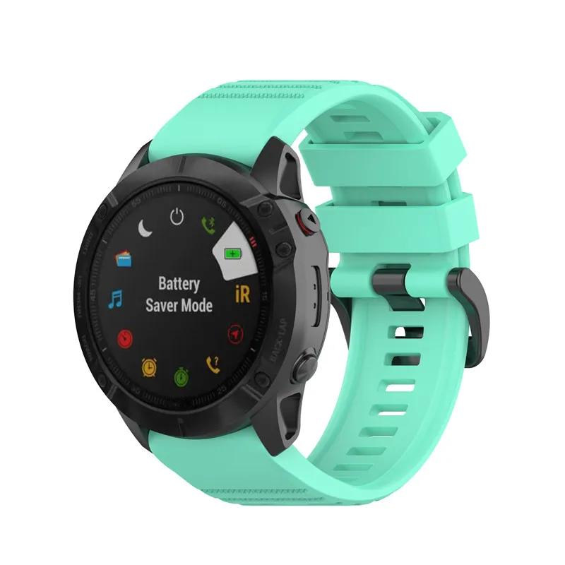 22 26mm Silicone Band for Garmin Fenix 6X 6 Pro Watch Quick Easy fit WristBand Strap For Fenix 5X 5 Plus 3 3HR