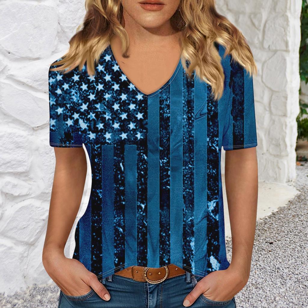 T Shirts Short Sleeve V Neck Tees For Women Fashion Tops Trendy Lightweight Soft Casual Summer Top