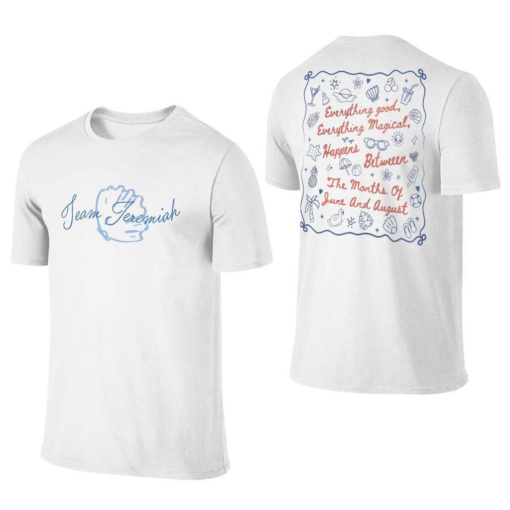 Summer I Turned Pretty Cousins Beach T-Shirt Round Collar Pure Cotton T Shirt Short Sleeve Tees 2-sided Plus Size Clothing