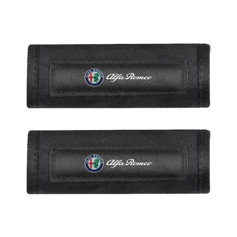 For Alfa Romeo 1/2pcs Car Door Handle Cover Soft Plush Auto Handrail Roof Holder Protection for Alfa Romeo Giulia Stelvio Giulie