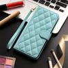 S23 S24 Ultra Checkered Leather Case For Samsung Galaxy S24 S23 S22 S21 S20 FE S10 Note 20 Ultra 10 Plus 9 8 Lanyard Flip Cover