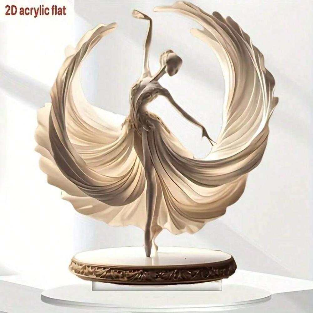 20см 2D Акриловая Балерина Настольное Украшение для Гостиной и Офиса