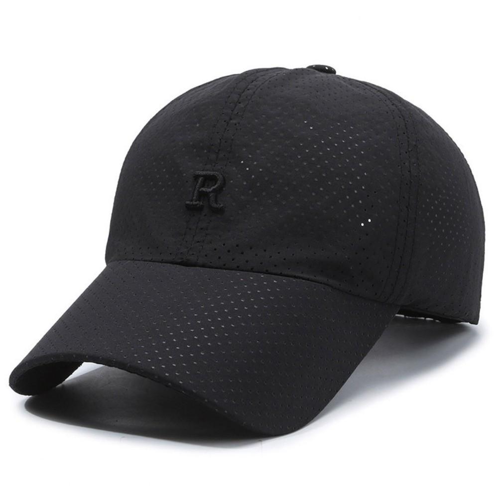 Sun Protection Summer Sun Hat Letter R Embroidery Baseball Cap Fishing Cycling Hat For Women Men