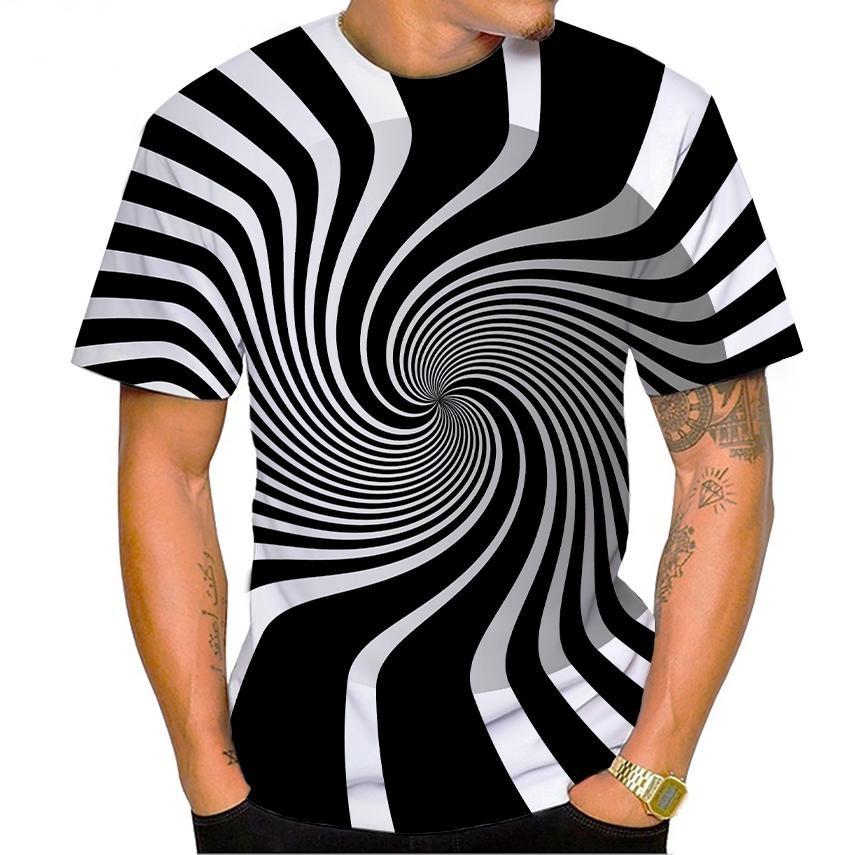 New Vertigo Fashion 3d Print Men Casual Hip-hop Cool T-shirt Vertigo Hypnotic Unisxe Funny Short-sleeve T-shirt Male/female Top