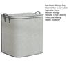 Wardrobe Storage Bag Zipper Closure with Handle Clothes Storage Basket Closet Organizer