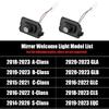 UKY5   Car Dynamic Rearview Mirror Carpet Light Angel Wings Welcome Light Led For Mercedes benz W177 W247 W205 W222 GLA GLB GLC GLS EQC