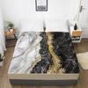 Модный мраморный 3D-принт с рисунком простыня на резинке чехол для матраса простыня с эластичной резинкой постельное белье