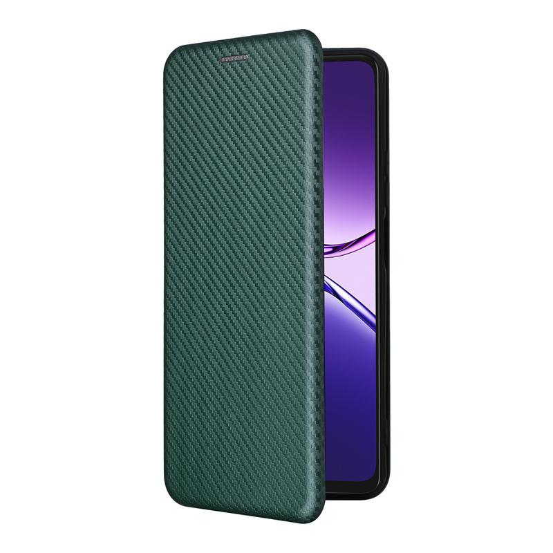 Для раскладушки OPPO A5 Pro 5G Global Card Slot Carbon Fibre Magnetic Skin Leather Cover для OPPO A5 Pro 5G Противоударный чехол для телефона