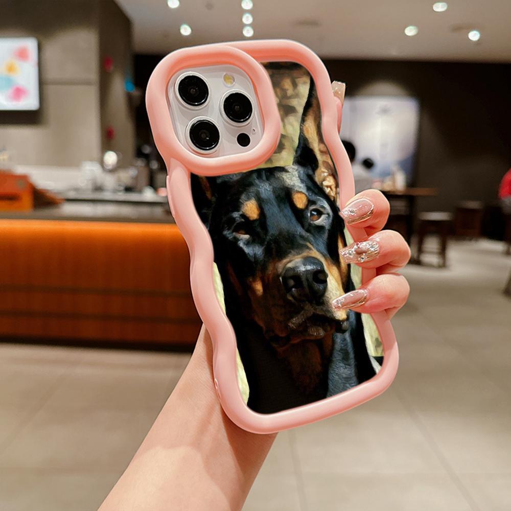 Мягкий чехол из ТПУ Macaron для телефона Xiaomi Poco X3 X5 X6 M6 Redmi 10C 12C 13C Redmi Note 9 10 11 12 13 Pro 10s 11s 12s, чехол Ae52 с изображением собаки Добермана