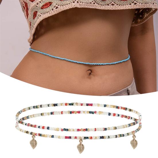 Body Chain Pendant Dress Up Long-lasting Charming Bohemian Layered Waist Chain Jewelry Gift
