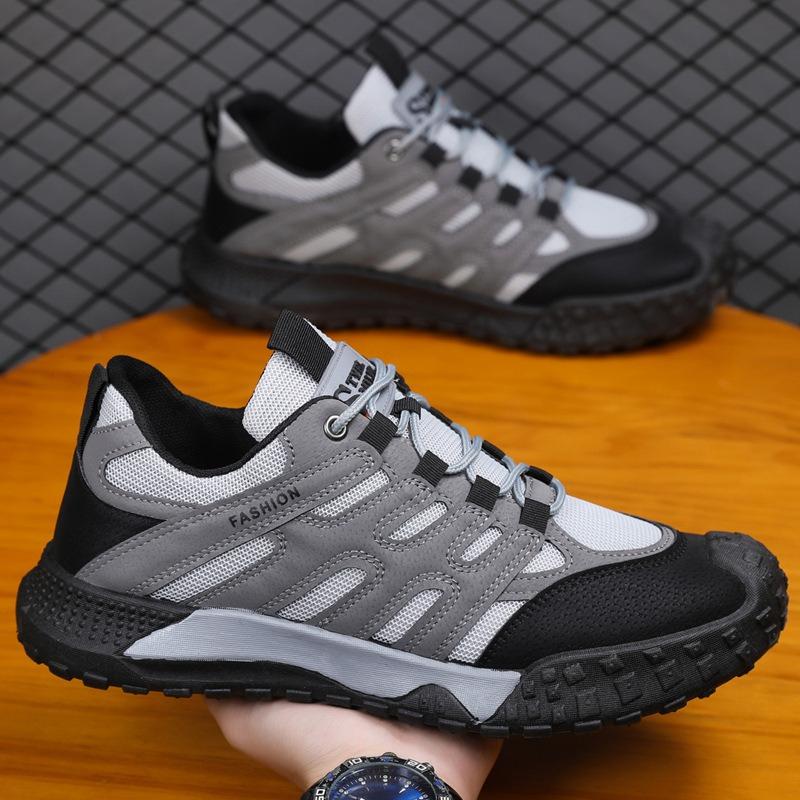 Men's Shoes Outdoor Hiking Shoes Work Shoes New Men's Sports Casual Shoes Breathable Non-slip Wear-resistant Mountaineering Sports Shoes
