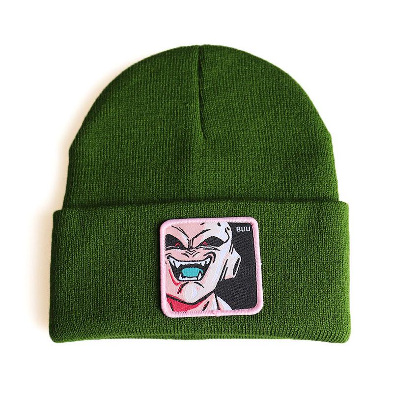 Cartoon Character Dragon Ball Majin BUU Anime knitted hat, woolen hat, hip-hop ski pullover hat
