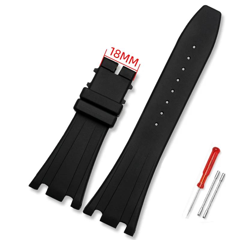 Высококачественный резиновый ремешок для часов 28 мм, ремешок для часов AP 15703 26470SO Royal Oak Offshore, мужской спортивный ремешок для часов, браслет