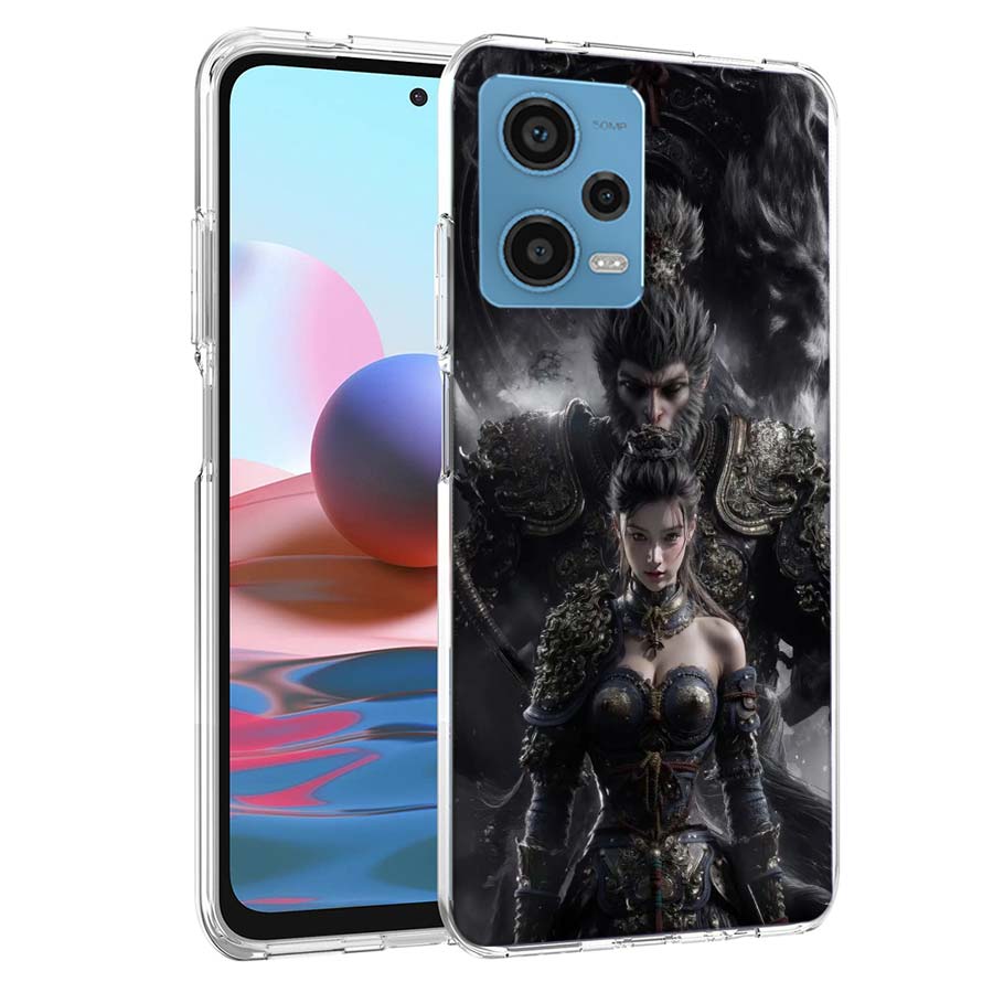 Чехол для телефона Black Myth Wu Kong для Redmi Note 13 12 14 15 Pro Plus 13R 11 11T 11E 11S 10 Pro 10S 9 9S Прозрачный ТПУ Чехол C