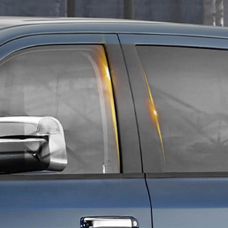 4 шт. Черные накладки на стойки и оконные молдинги для Dodge Ram 1500 2500 3500 2009-2018