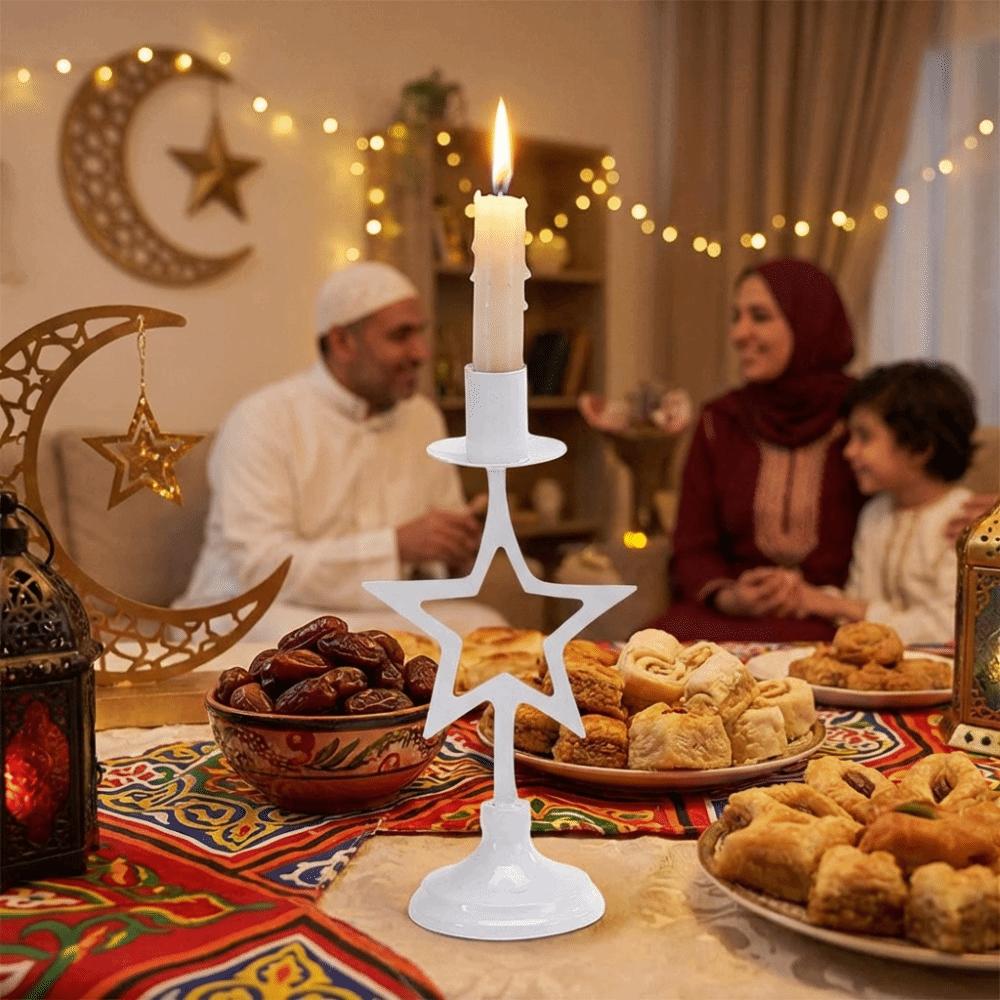 Vintage Stars Candle Holder Handicraft Hollow Candle Holders Modern Candle Stand Dining Table