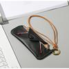 PU Leather Sunglasses Cases With Hanging Rope Eyewear Protector Creative Sunglasses Bag  Boys Girls